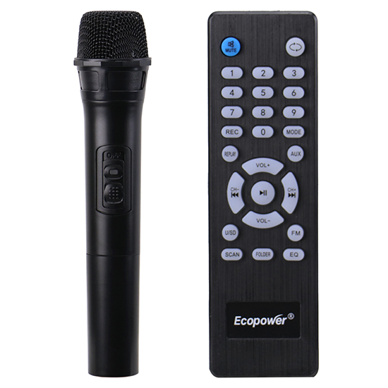 Caixa de Som Ecopower EP-1960 SD / USB / Bluetooth / Karaokê foto 3