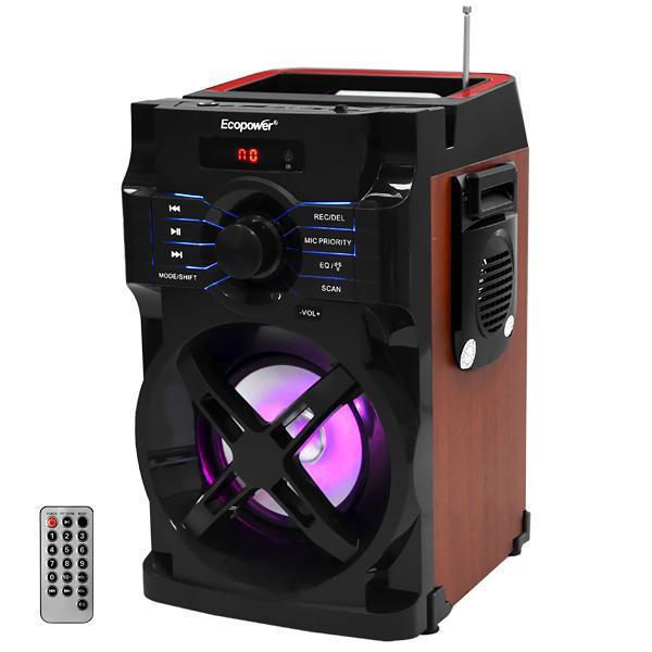 Caixa de Som Ecopower EP-2122 SD / USB / Bluetooth / Karaokê foto 1