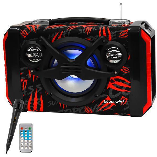 Caixa de Som Ecopower EP-2266 SD / USB / Bluetooth / Karaokê foto 1