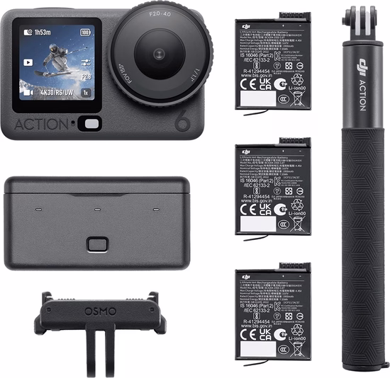 Câmera de Ação DJI Osmo Action 6 Adventure Combo foto 2