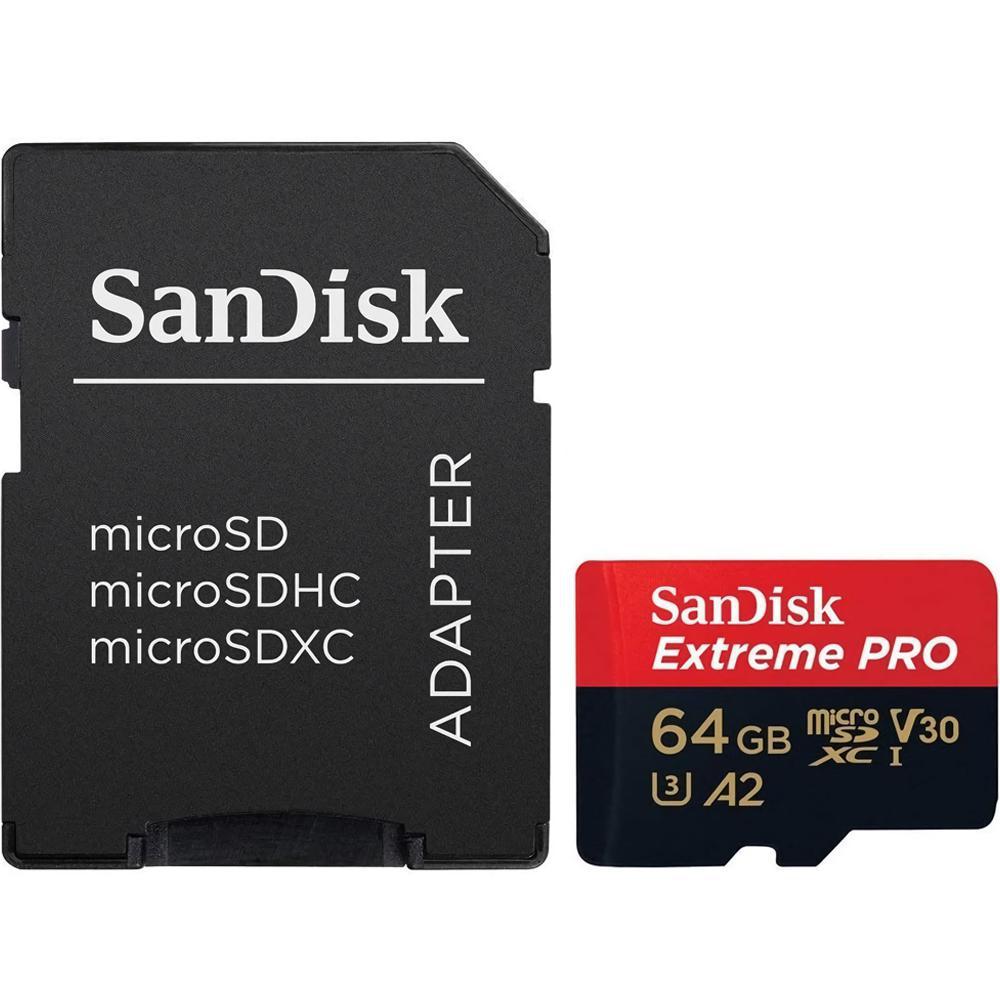 Cartão de Memória Sandisk Extreme Pro Micro SDXC 64GB foto 1