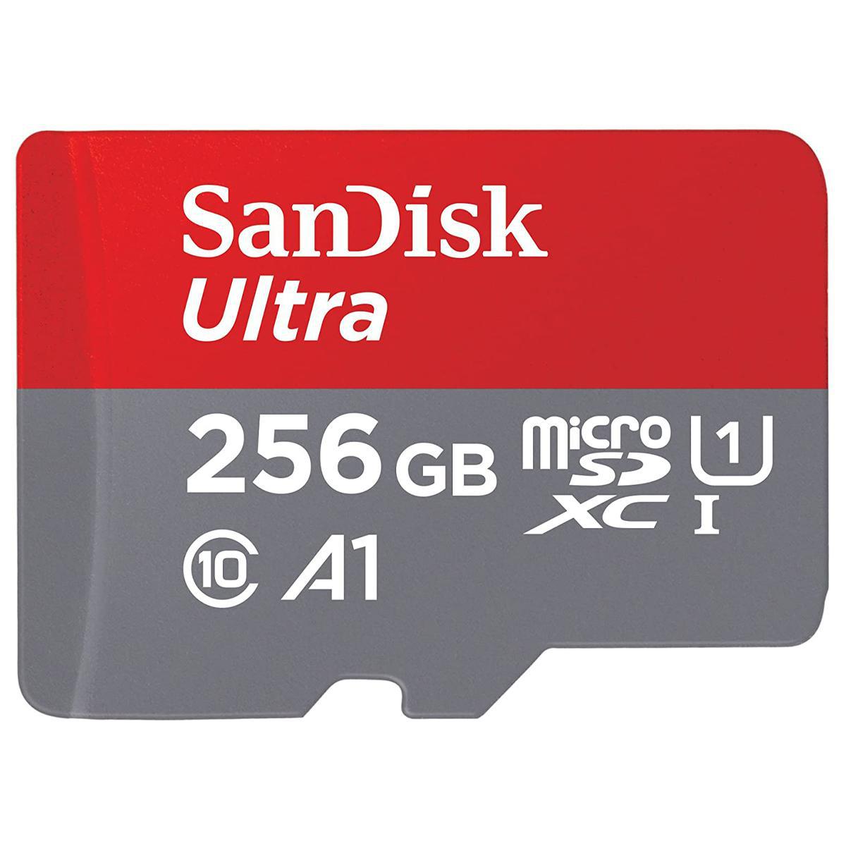 Cartão de Memória Sandisk Ultra Micro SDXC 256GB Classe 10 A1 100MB/s