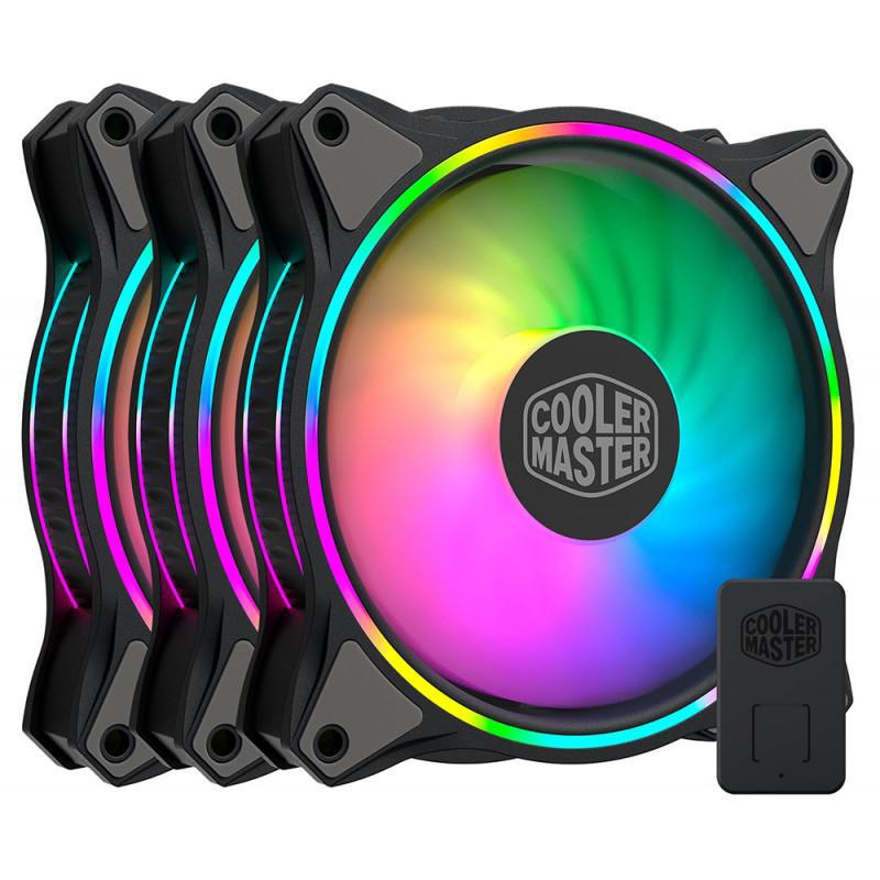 Cooler Cooler Master MasterFan MF120 Halo Kit 3 em 1 RGB