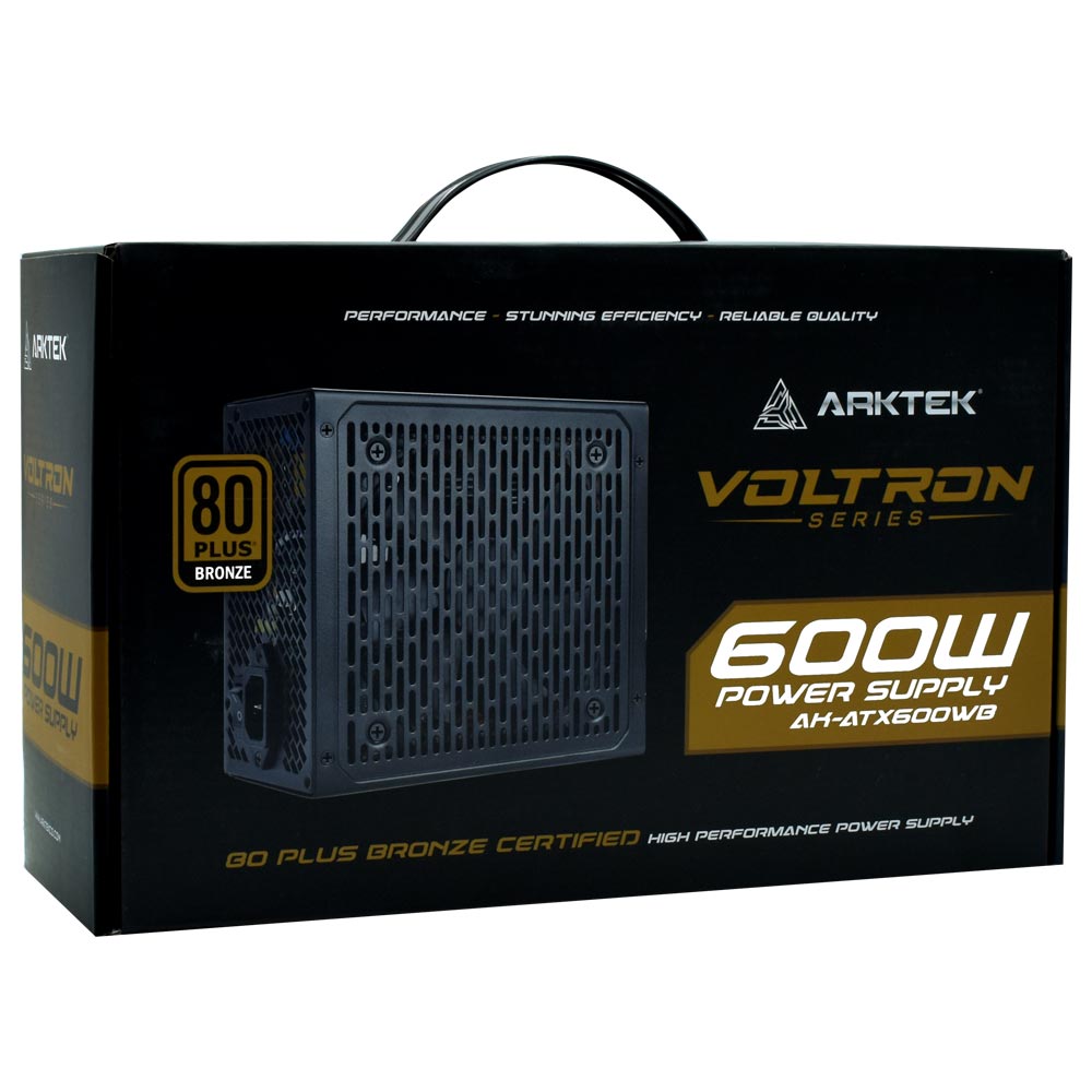 Fonte Arktek ATX Voltron AK-ATX600WB 80 Plus Bronze 600W foto 2