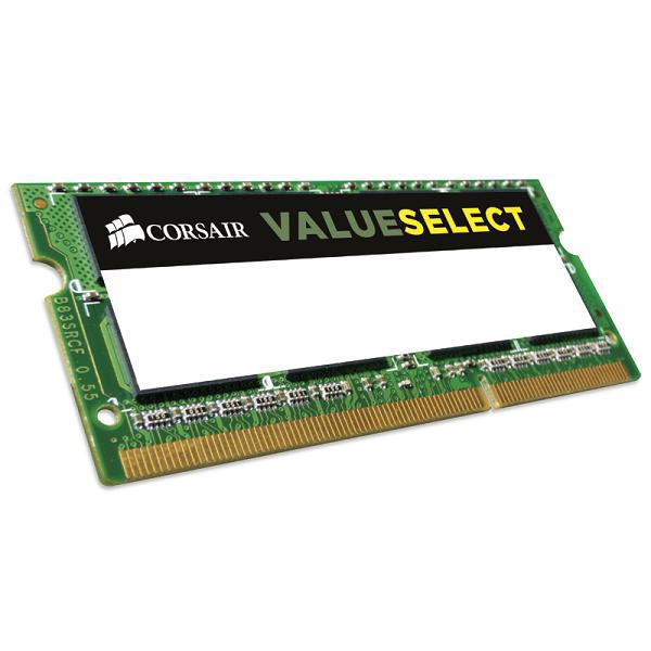 Memória Corsair ValueSelect DDR3L 4GB 1333MHz Notebook CMSO4GX3M1C1333C9