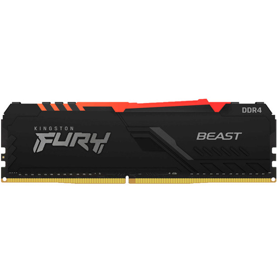 Memória Kingston Fury Beast RGB DDR4 8GB 3600MHz