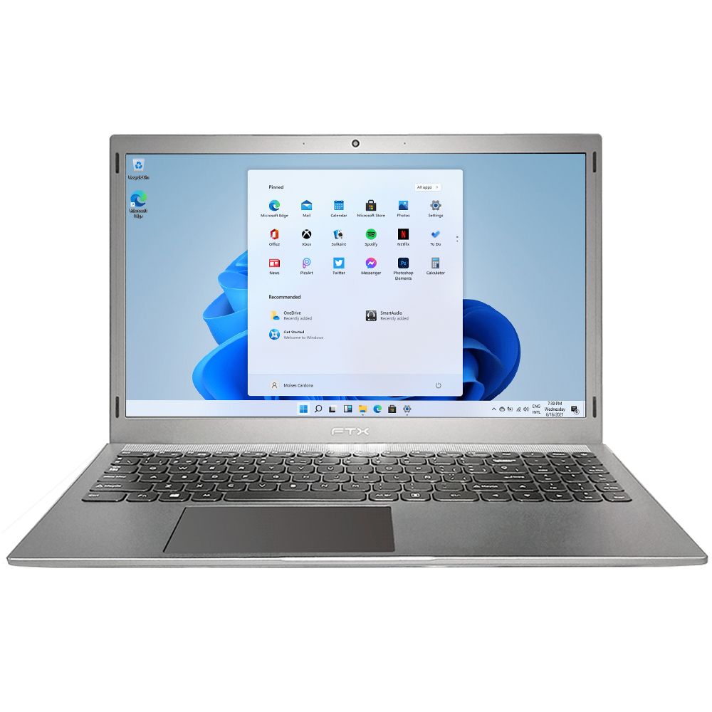 Notebook FTX 15N-NB11L1LA Intel Celeron 1.1GHz / Memória 4GB / eMMC 128GB / 15.6" / Windows 11 foto 1