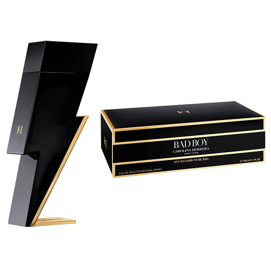 Perfume Carolina Hererra Bad Boy Eau de Toilette Masculino 150ML foto 2