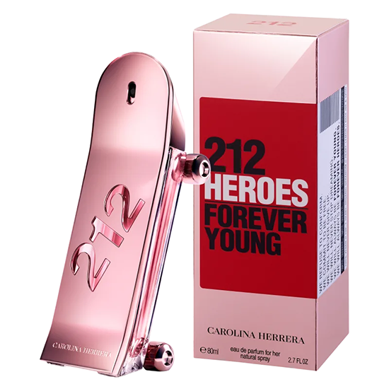 Perfume Carolina Herrera 212 Heroes Forever Young Eau de Parfum Feminino 80ML foto 1