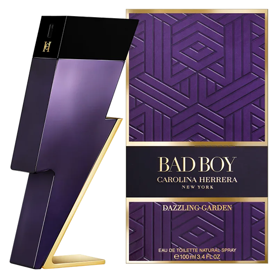 Perfume Carolina Herrera Bad Boy Dazzling Garden Eau de Toilette Masculino 100ML foto 2