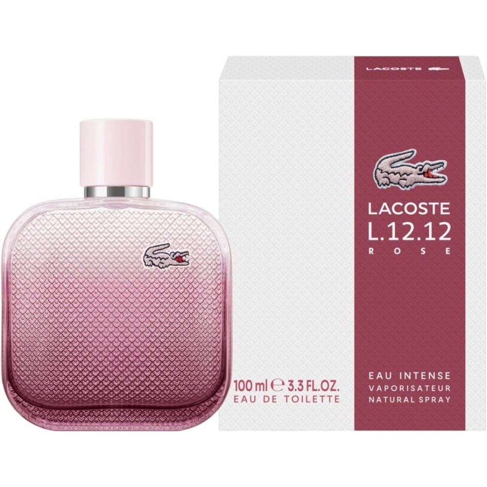 Perfume Lacoste L.12.12 Rose Eau Intense Eau de Toilette Feminino 100ML foto 1