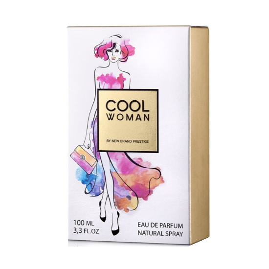 Perfume New Brand Cool Woman Eau de Parfum Feminino 100ML foto 1