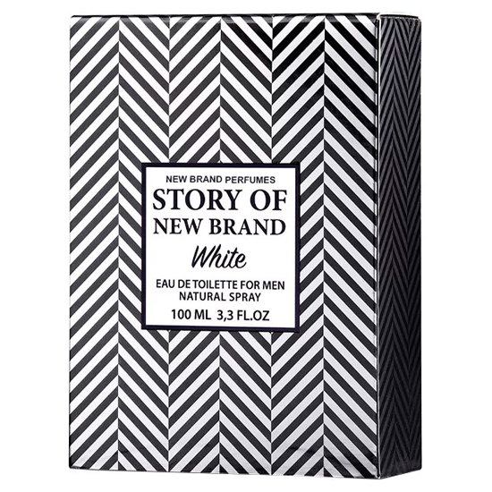 Perfume New Brand Story Of White Eau de Toilette Masculino 100ML foto 1