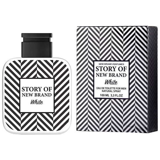 Perfume New Brand Story Of White Eau de Toilette Masculino 100ML foto 2
