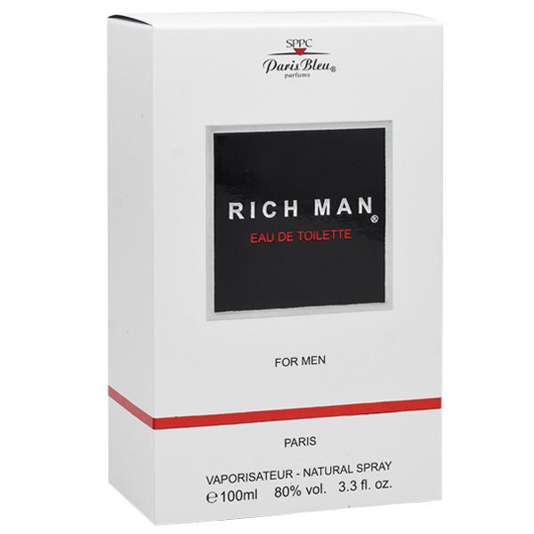 Perfume Paris Bleu Rich Man Eau de Toilette Masculino 100ML foto 1