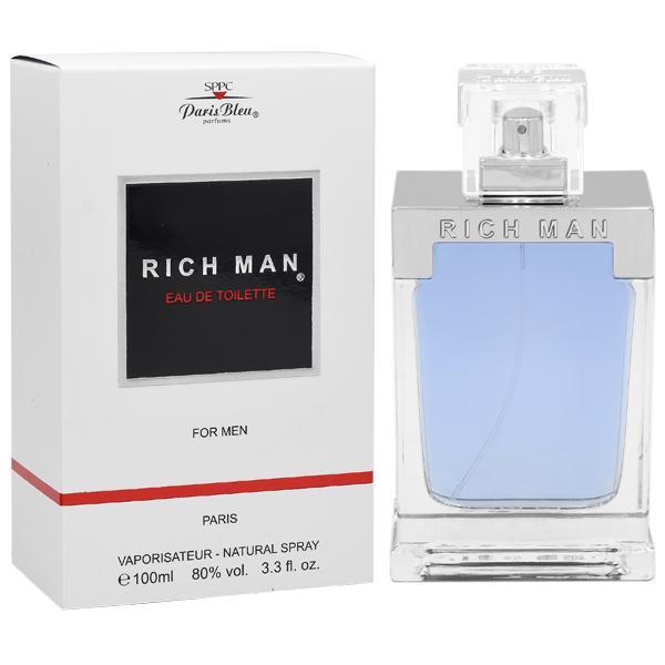 Perfume Paris Bleu Rich Man Eau de Toilette Masculino 100ML foto 2