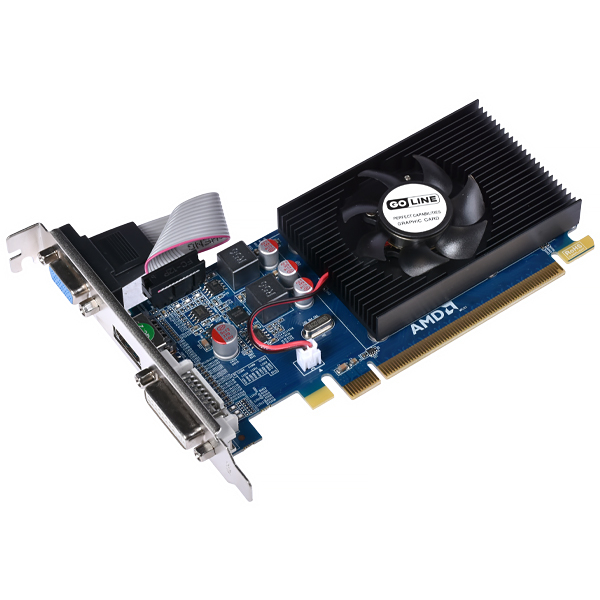 Placa de Vídeo GoLine Radeon R5-230 1GB DDR3 PCI-Express foto 1