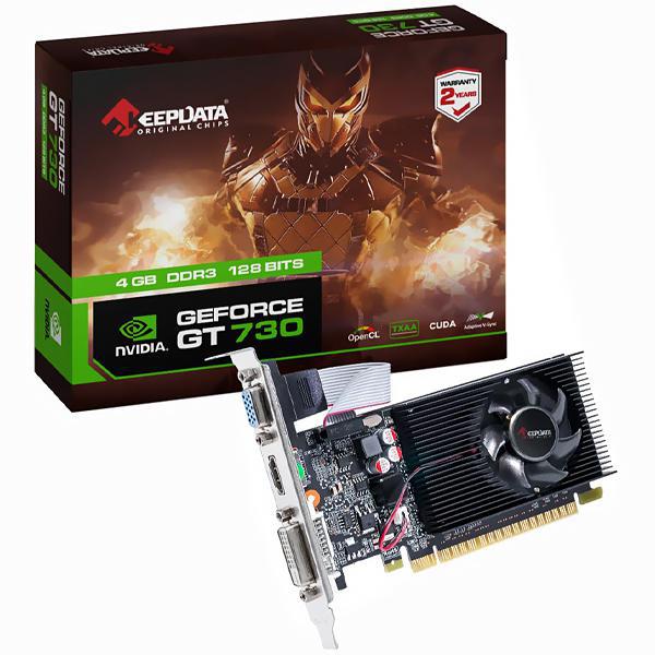 Placa de Vídeo Keepdata GeForce GT730 4GB DDR3 PCI-Express