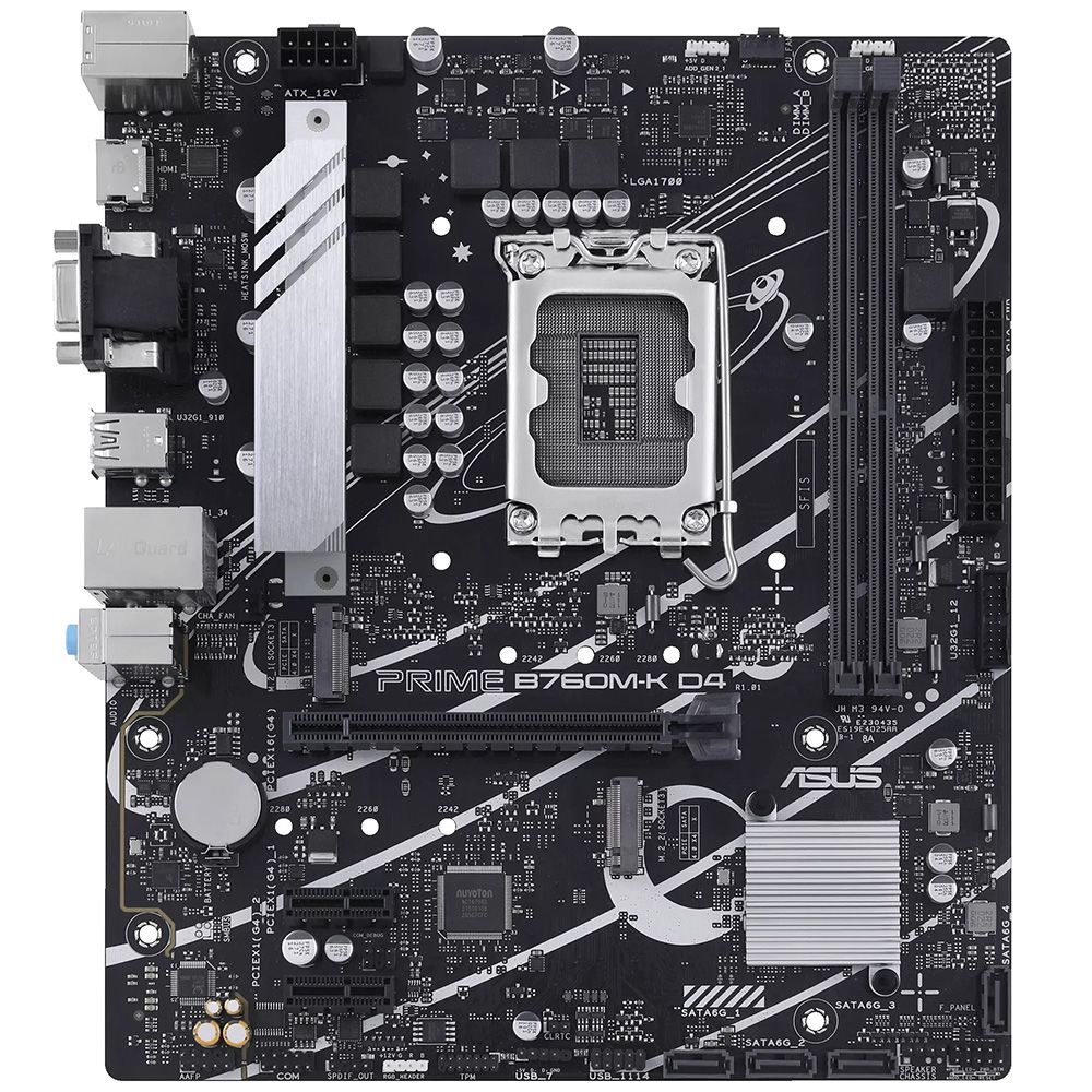 Placa Mãe Asus Prime B760M-K D4 Intel Soquete LGA 1700 foto 1