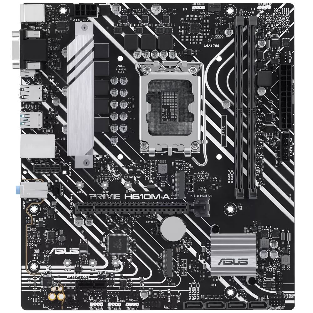 Placa Mãe Asus Prime H610M-A Intel Soquete LGA 1700 foto 1