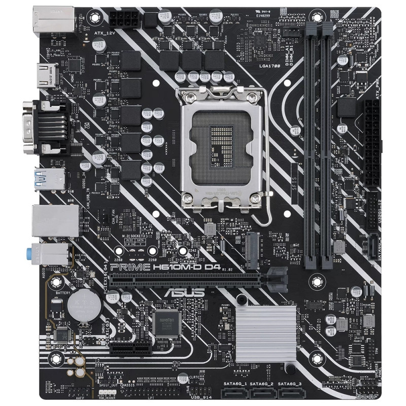 Placa Mãe Asus Prime H610M-D D4 Intel Soquete LGA 1700 foto 1