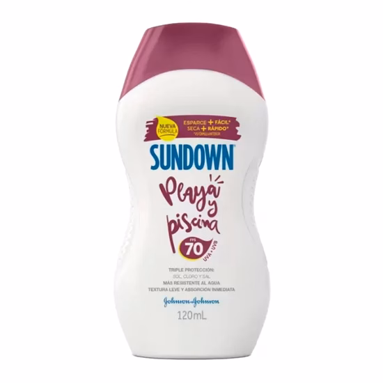Protetor Solar Sundown Praia e Piscina FPS70 120ml foto 1