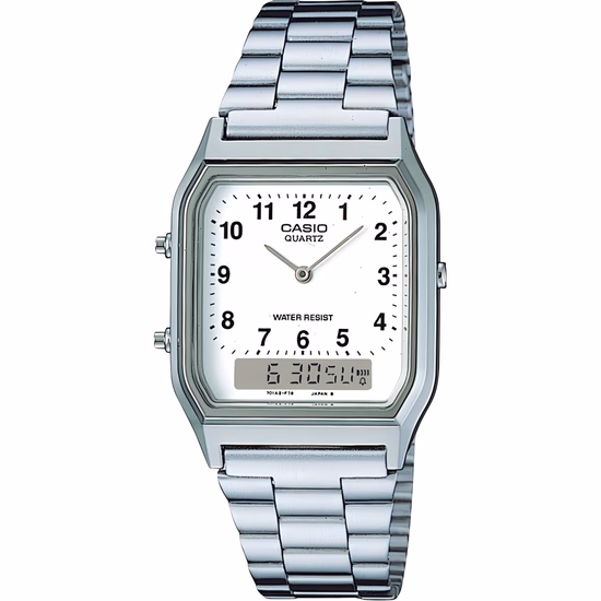 Relógio Casio Vintage AQ-230GA Analógico/Digital Dourado foto 4