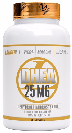 Suplemento Landerfit DHEA 25mg 90 Cápsulas