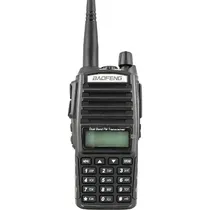 Radio Walkie Talkie Baofeng UV-82 Launch Key / 5W / Dual Band / 128 Canais / VHF - Uhf - Preto