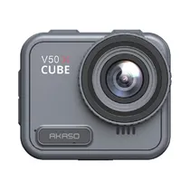 Camera de Video Akaso V50 X Cube Camera de Ação Esportiva / 4K / 20MP / Wifi / 2.1" / IP68 / 1050MAH - Preto