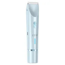 Aparador / Cortador de Cabelo / Depilador Luo LU-46003 / 2 Em 1 / 2W / 600MAH / Recarregavel - Azul