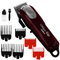 Máquina de Cortar Cabelo Prosper Magic Clip P-1902 / 10W / Recarregável - Vinho/Preto