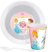 Kit Lanche Label de PLástico Redondo Kozi Plast Princesa 8503P - (3PCS)