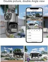 Câmera Segurança Wifi IP Lente Dupla A-CAM009D 2X 3MP com Cartao 64GB