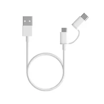 Xiaomi Cable USB Tipo-C/Micro USB SJX01ZM 2EN1 30CM White