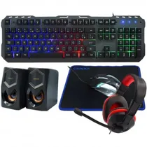 Teclado USB Satellite GK53 Gamer Kit 5X1 Portugues