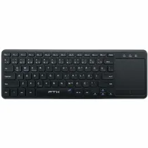 Teclado FTX FTXB023 Bluetooth + Mouse Touch Pad Port - Preto