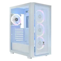 Gabinete Satellite Gamer K2402 - com Fan RGB - 4 Coolers - Branco