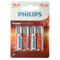 Pila Alcalina Philips AA LR6-P4B/97 PACK-4