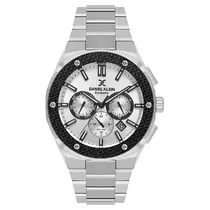 Relogio Analógico Masculino Daniel Klein DK.1.14241-1 Exclusive Gents / Pulseira de Aço Inoxidável - Prata/Preto