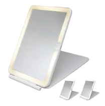 Espejo para Maquillaje Sate A-M21 Blanco Con Luz Recargable