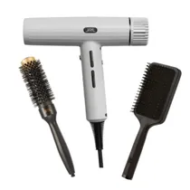 Secador Forte Pro Onyx Blanco Con 2 Cepillos