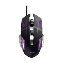 Mouse Gamer Xo M10 USB/ LED/ 3200DPI/ 6 Botões – Preto/ Prata