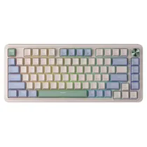 Teclado Gamer Redragon Ucal Pro K673CPG-RGB-Pro - com e Sem Fio - Inglês - Mecânico - Branco Vintage