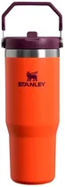 Copo Térmico Stanley The Iceflow Flip Straw Tumbler - 10-09993-800 (887ML) Tigerlily Plum