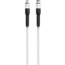 Foxbox Cable Round Pro USB C A Lightning 30W/3.25A/ 1.25M Blanco