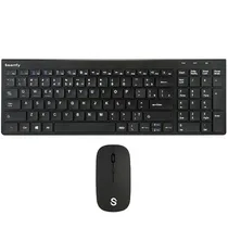 Smartfy Teclado + Mouse Wireless TW01B Port Black