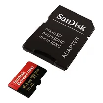 Cartao Microsd 64GB Sandisk Extreme Pro U3 200MBS SDSQXCU-064G-GN 6MA 200MB/s