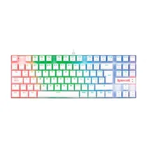 Teclado Redragon K552W-RGB Kumara Meca WHT US Blue