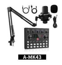 Microfone Satellite A-MK43+ Mesa de Som+ Suporte